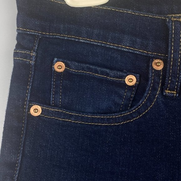 Gap Jeans Women 29 Mid Rise Real Straight Blue Stretch - Picture 5 of 13